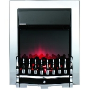 Wickes Wynford Electric Fire Chrome Effect 2kW