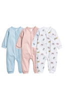 HM   3-pack all-in-one pyjamas