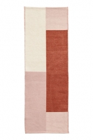 HM   Block-patterned wool-blend rug