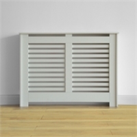 Homebase  Virginia Radiator Cabinet Cover - Smooth White - (W)117.6 x 