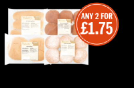 BBQ SUMMER: From The Bakery Soft Whte Rolls, Soft Wholemeal