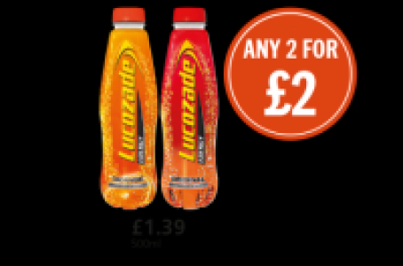 Budgens  Lucozade Energy Orange, Original Pet, £1.39