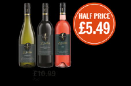 Budgens  Kumala Zenith Chenin Chardonnay, Cabernet Sauvignon Shiraz, 