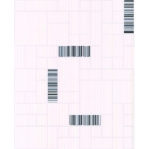 Contour Barcode Tile Kitchen & Bathroom Wallpaper Black/Whit £14.99