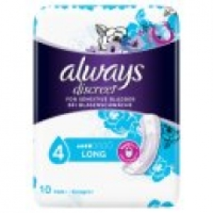 Discreet Incontinence Pads+ Long For Sensitive Bladder £2.00