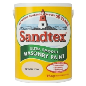 Sandtex Ultra Smooth Masonry Paint Country Stone 5L £20.00