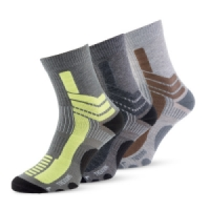 Yellow Outdoor Socks 3-Pack 6-8.5