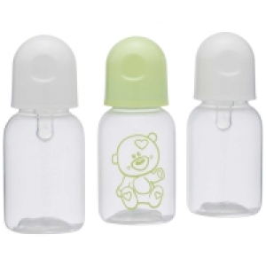 Dymples Standard Neck Feeding Bottles 125mL 3 Pack - Green