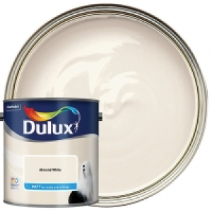 Dulux Matt Emulsion Paint - Almond White 2.5L £16.00
