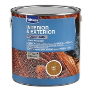Wickes Woodstain - Light Oak 2.5L £26.99