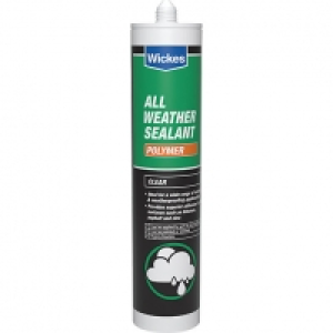 Wickes All Weather Polymer Sealant - Clear 300ml £5.99