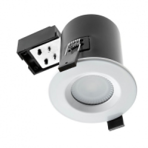 Wickes Fire Rated White Shower Light Fitting with Warm White &pound;24.00
