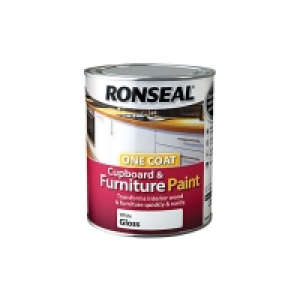 Ronseal One Coat Cupboard & Furniture Paint - White Gloss 75 £15.19
