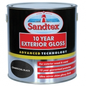 Sandtex 10 Year Exterior Gloss Paint - Charcoal Black 2.5L &pound;30.00