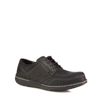 Debenhams  Hush Puppies - Black leather Volley Victory lace-up shoes