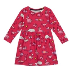 bluezoo - Girls pink animal print jersey dress £6.40
