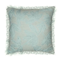 Debenhams  Home Collection - Light blue Maui embellished cushion