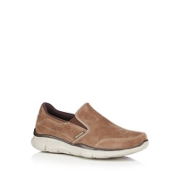 Debenhams  Skechers - Light brown slip on raised sole shoes