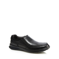 Debenhams  Clarks - Black leather Cotrell slip-on shoes
