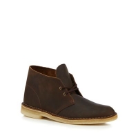 Debenhams  Clarks - Dark brown leather desert boots