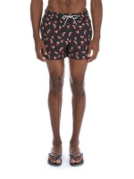 Debenhams  Burton - Watermelon regular pull on swim shorts