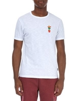 Debenhams  Burton - White t-shirt with sombrero cactus embroidery