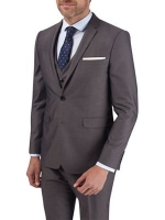 Debenhams  Burton - Grey skinny fit suit jacket