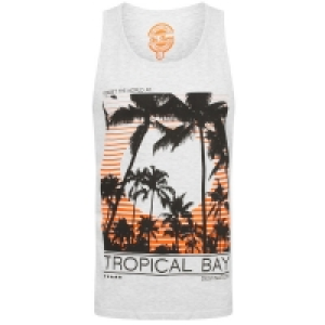 South Shore Tropical Bay Motif Print Vest