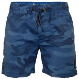 Crosshatch Camo Print Swimshorts