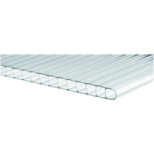 Wickes 10mm Twinwall Polycarbonate Sheet 700x2500mm &pound;24.49