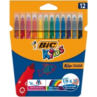 Wilko  Bic Kids Visa Colouring Felt Pens 12pk