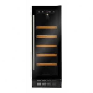 CDA 300mm Black Glass Slimline Wine Cooler FWC304BL £419.00
