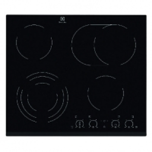 Electrolux 60cm 4 Zone Ceramic Hob Black EHF6747FOK &pound;499.00