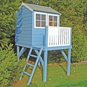 Wickes  Wickes Bunny & Platform Elevated Timber Playhouse with Balco