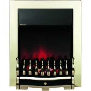 Wickes Wynford Electric Fire Brass Effect 2kW