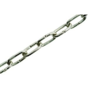 Wickes Nickel Plated Clock Chain 1.5x8x1000mm