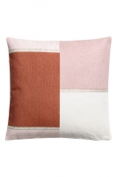 HM   Block-patterned cushion cover