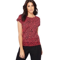 Debenhams  The Collection - Pink leopard print t-shirt