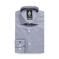 Debenhams  Jeff Banks - Navy diamond texture formal shirt