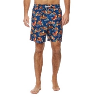 Debenhams  Mantaray - Navy parrot print swim shorts