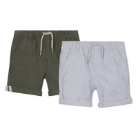 Debenhams  Mantaray - Set of 2 boys navy and khaki textured shorts
