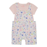 Debenhams  bluezoo - Baby girls multi-coloured floral print dungarees 