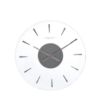 Debenhams  London Clock - Silver glass wall clock
