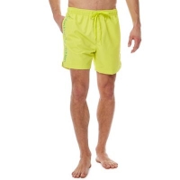 Debenhams  Calvin Klein - Yellow logo tape swim shorts