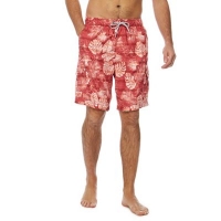 Debenhams  Mantaray - Red hibiscus print swim shorts