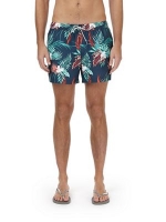 Debenhams  Burton - Blue marine print regular pull on swim shorts