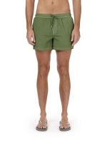 Debenhams  Burton - Washed green regular pull on swim shorts