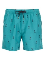 Debenhams  Burton - Bright green palm print swim shorts