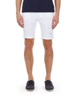 Debenhams  Burton - White distress denim shorts