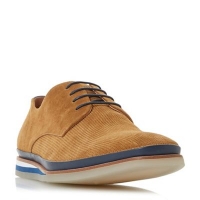 Debenhams  Bertie - Tan Booster perforated wedged gibson shoes